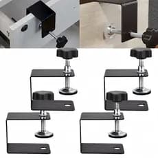 Kit 2/4 Unidades Sargento Tipo Grampo De Fixação Aperto Rapido Para Marcenaria Marceneiro Instalação De Gavetas