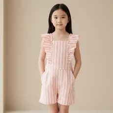 Roupa Infantil Macaquinho Branco Feminino Infantil Natal Verão Luxo Festa Casual  2 a 16 Anos