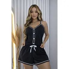 Pijama Feminino Americano Blogueirinha Com Botões Amamentação Super Confortável Promoção