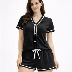 Pijama Feminino Americano Blogueirinha Com Botões Amamentação Super Confortável Roupa de Dormir Promoção