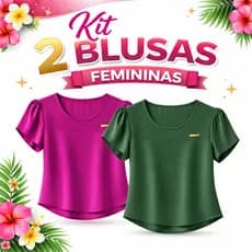 Kit 2 Blusas Femininas Casual – Conforto e Estilo para o Dia a Dia