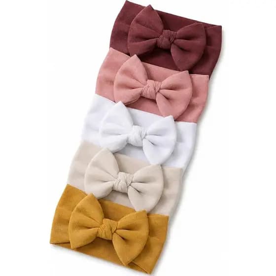 Kit 5 Laços de Cabelo Infantil Conjunto Infantil Menina Acessórios De Cabelo Infantil