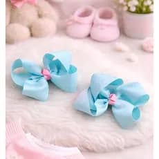 Kit 2 Laços de Cabelo Infantil Boutique Lacinhos Bebê Laços Femininos