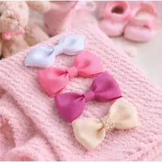 Kit 4 Laços Infantis no Bico de Pato Infantil Menina