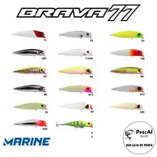 Isca Artificial - Marine Sports - Brava 77 - Sub Superfície - Floating - 7.7 cm - 7.2 g - Tucunaré