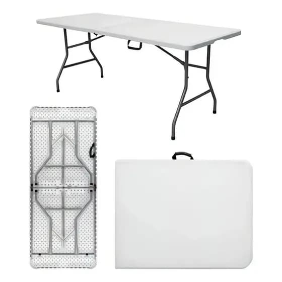 Mesa Dobrável Vira Maleta Portátil Com Alça Para Camping e Pescaria