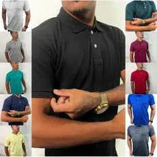 Camiseta Gola Polo Masculina Manga Curta