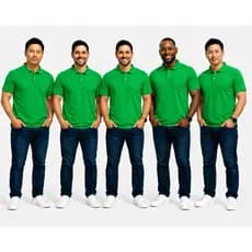 Kit 5 Polo Masculino Piquet Básico Para Uniformes e Empresas