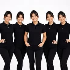 kit 5 Polo Feminina Baby Look Para Personalização e Uniformes