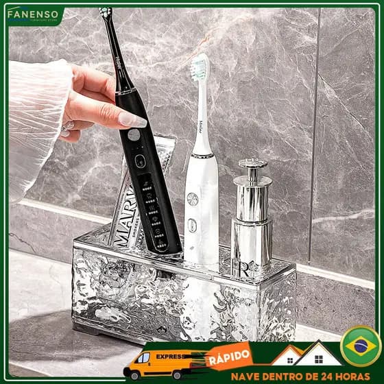 Rack De Armazenamento De Escova De Dentes Para Banheiro Rack De Armazenamento Sem Perfuradores