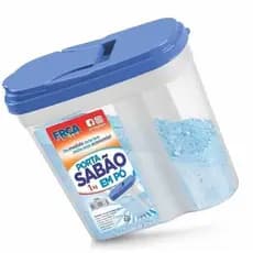Porta Sabão em Pó 1 Kg com Tampa Dosadora