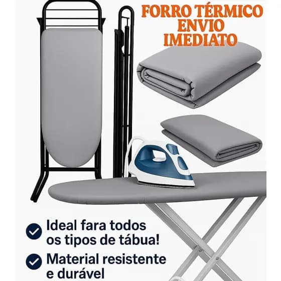 Forro Térmico Para Tábua De Passar Metalizada Almofadada 120x45 CM