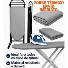 Forro Térmico Para Tábua De Passar Metalizada Almofadada 120x45 CM