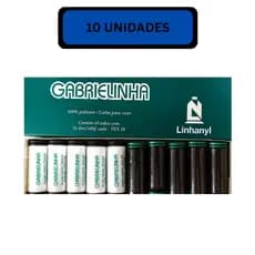 Kit 10 Linhas Gabrielinha - Preto & Branco 100metros