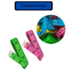 Kit 3 Fitas Métricas 150cm, 1,5m Medida Corporal - Nutrição, Medição de Cintura, Abdômen e Corpo