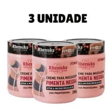 3, 2 e 1 Gel Pimenta Negra Corporal Redutor De Medidas