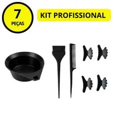 Kit de Pintura Tintura Para Cabelo - 7 Peças Profissional