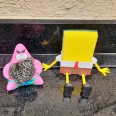 Bob Esponja Suporte Bucha Louça