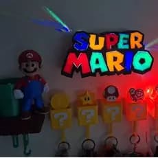 Letreiro Super Mario Bros com Led