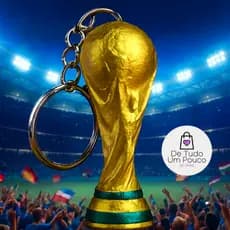 Chaveiro modelo Troféu da Copa do Mundo - MELHOR PREÇO E ENVIO RÁPIDO