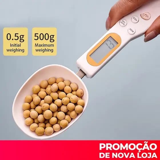 Colher Medidora Para Pets Digital 500g Tela LCD