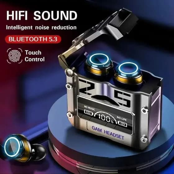 Fone De Ouvido bluetooth Carrega Celular M25 Sem Fio Resistente a água Stereo Sports Earbuds LED