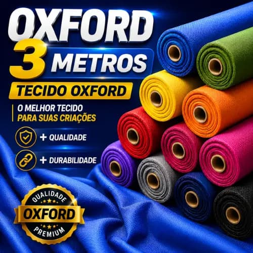 Tecido Oxford 3 Metros Oxford Liso - 100% Poliéster 1,5m Largura Diversas Cores Premium Decoração
