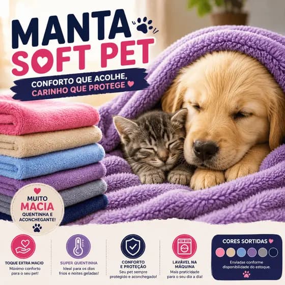 Manta para cachorros Gatos e outros - Manta fofinha pet de microfibra inverno