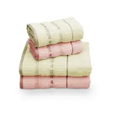 Kit Jogo de Toalha Algodão Banho e Rosto 68cm x 135cm Excelente Absorção