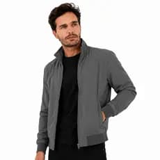Jaqueta Masculina Bomber Casual Casaco Inverno Zíper Matelassê