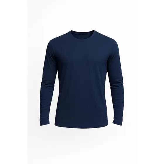 Camiseta Manga Longa Gola Redonda Frio Elastano