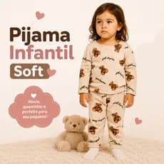 Conjunto Bebê Soft Pijama Dormir Peluciado