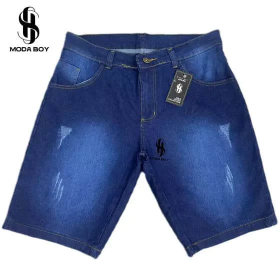 Bermuda Puido Jeans Masculina Com Elastano SLIM direta da fabrica Premium várias  Lavargem