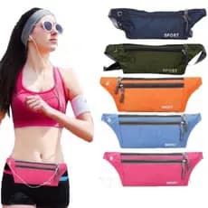 Kit bolsas Pochete Impermeável Slim Doleira Cinta Fitness Celular 7 Polegadas Corrida Academia