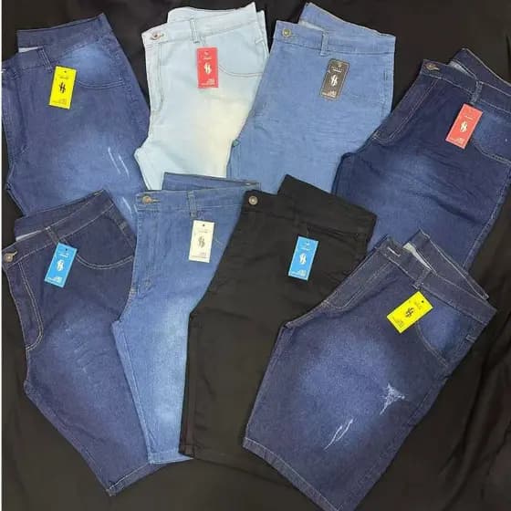 Kit 6 Bermuda Jeans Masculino Qualidade Lycra Desconto Envio Rapido Aproveite