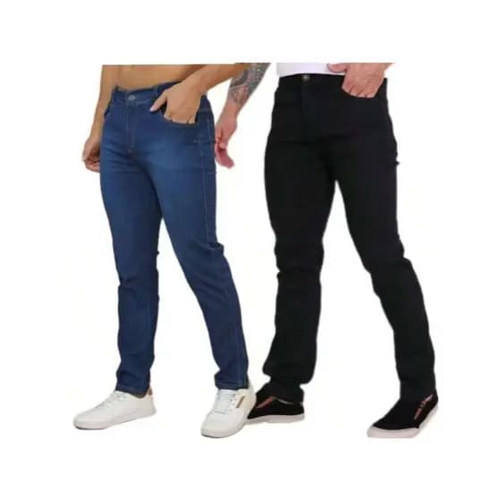 Kit 2 Calça Jeans Media Escura