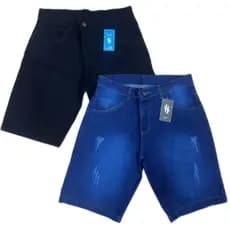 Kit 2 Bermuda 46-56 plus size Jeans Masculina  Premium várias  Lavargem Envio imediato