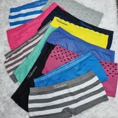 kit Calcinha Box Shortinho Boxer Cueca Feminina Adulto