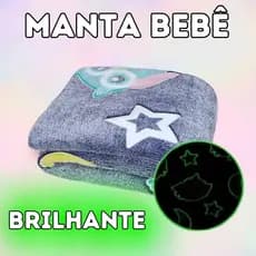 Cobertor Manta Bebê Infantil Brilha no Escuro Coberta Antialérgica