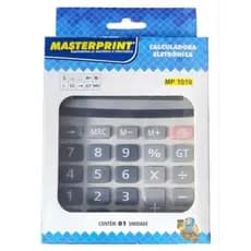 Calculadora Eletrônica De Mesa 12 Dígitos Mp1010 Masterprint Cor Cinza