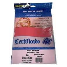 Papel Colorido A4 180g Diplomata Offset 50 Fls Masterprint Cor Vermelho Promoção!!!!!!!