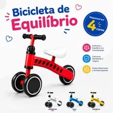 Bicicleta De Equilibrio Infantil Bicicletinha Sem Pedal Andador Brinquedo Quadriciclo Bike Bebe