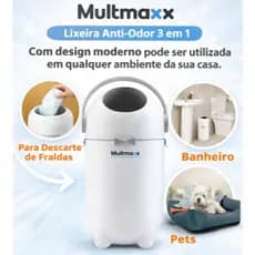 Lixeira Anti Odor Para Fraldas Lixo Mágico Antiodor Para Banheiro Quarto Bebê Pets Lixo Cozinha