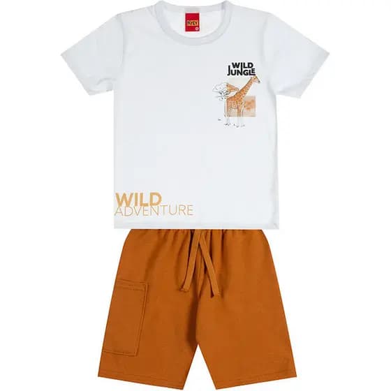 Conjunto Kyly Menino - Wild Giraffe