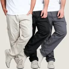 Calça Cargo Sarja Masculina Calca Masculino Tatica + Cores
