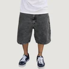 Bermuda Baggy Jeans Masculina Balão Streetwear Oversized