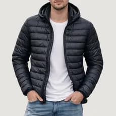 Jaqueta Puffer Masculina Inverno Bombojaco Térmica Com Capuz