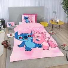 Edredom Stitch Solteiro 2 peças ANGEL LOVE