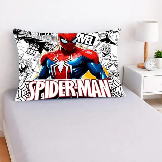 Fronha Personagem Premium 50x70 – Estampa HD Alta Qualidade HELLO KITTY /HOMEM ARANHA /MINIUS /BARBIE /RELAMPAGO