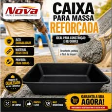 Caixa Plástica Uso Geral Para Argamassa Massa Corrida Construção 20L / 40L NOVATINTAS